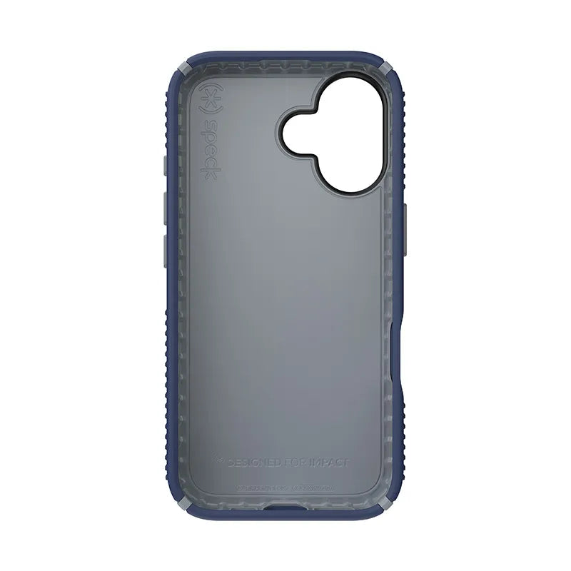 Speck Presidio2 Grip – dėklas iPhone 16 (Coastal Blue / Dust Gray / White)