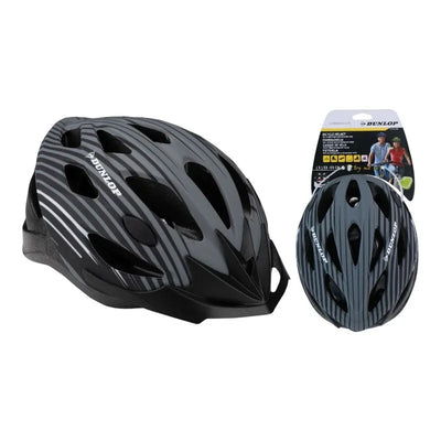 Dunlop – Reguliuojamas MTB dviratininko šalmas, dydis M, 55–58 cm (pilka-juoda)