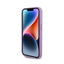 Guess Leather 4G Stamped – dėklas iPhone 15 Pro (violetinis)