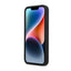 BMW Leather Hot Stamp – dėklas iPhone 14 Plus (juodas)
