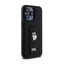 Karl Lagerfeld Gripstand Saffiano Choupette Pins – dėklas iPhone 13 Pro Max telefonui (juodas)