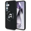 Karl Lagerfeld Silicone Double Heads And Circle MagSafe – dėklas Samsung Galaxy S25 (juodas)