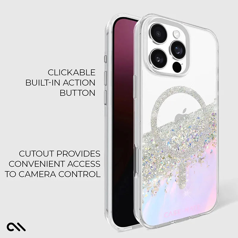 Case-Mate Karat MagSafe – dėklas „iPhone 16 Pro Max“ (holografinis „Soap Bubble“)
