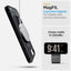 Spigen Ultra Hybrid Mag MagSafe – dėklas, skirtas iPhone 17e / 16e (Zero One Black)