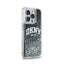 DKNY Liquid Glitter Big Logo – dėklas iPhone 15 Pro (juodas)