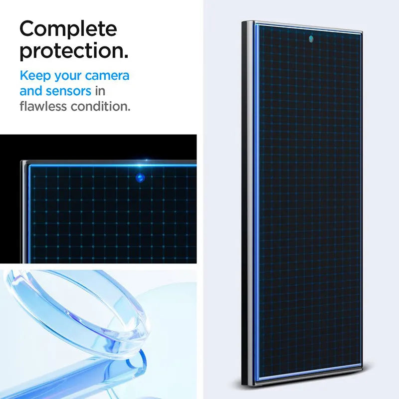 Spigen GLAS.TR EZ FIT 2 pakuotė – grūdintas stiklas, skirtas Samsung Galaxy S24 Ultra (2 vienetai)