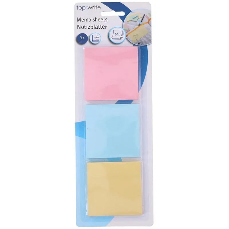 Topwrite – lipnių lapelių rinkinys, 3x 50 vnt.