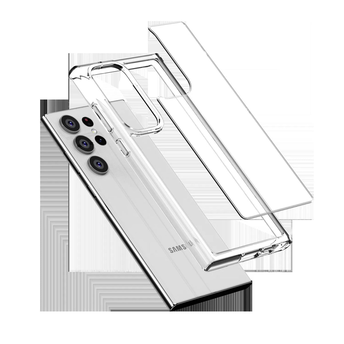 Crong Crystal Shield Cover – dėklas Samsung Galaxy S23 Ultra (skaidrus)