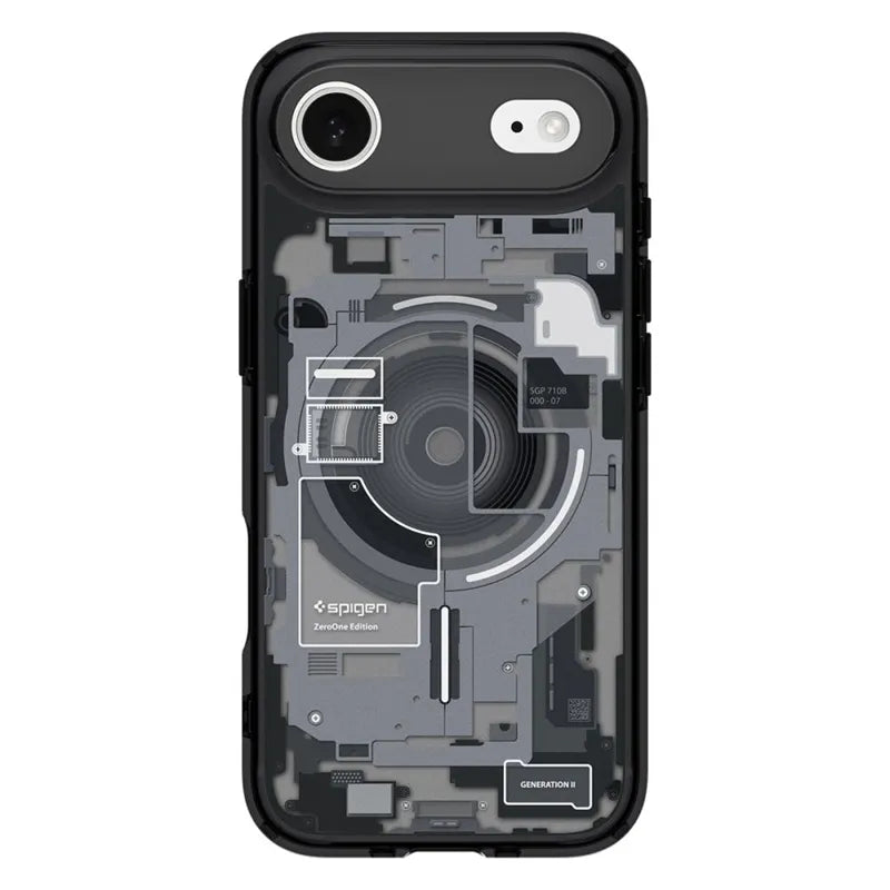 Spigen Ultra Hybrid Mag MagSafe – dėklas, skirtas iPhone Air (Zero One Black)