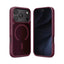 Crong Hybrid Matte Magnetic – MagSafe dėklas, skirtas iPhone 17 Pro (bordo)