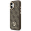 Guess 4G Strass Logo MagSafe - Dėklas iPhone 17 (Rudas)