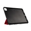 Crong FlexFolio – iPad Air 11” (2026-2024) / iPad Air 10.9” (5-4 kartos) / iPad Pro 11" (2022-2021) dėklas su Apple Pencil laikikliu (raudonas)