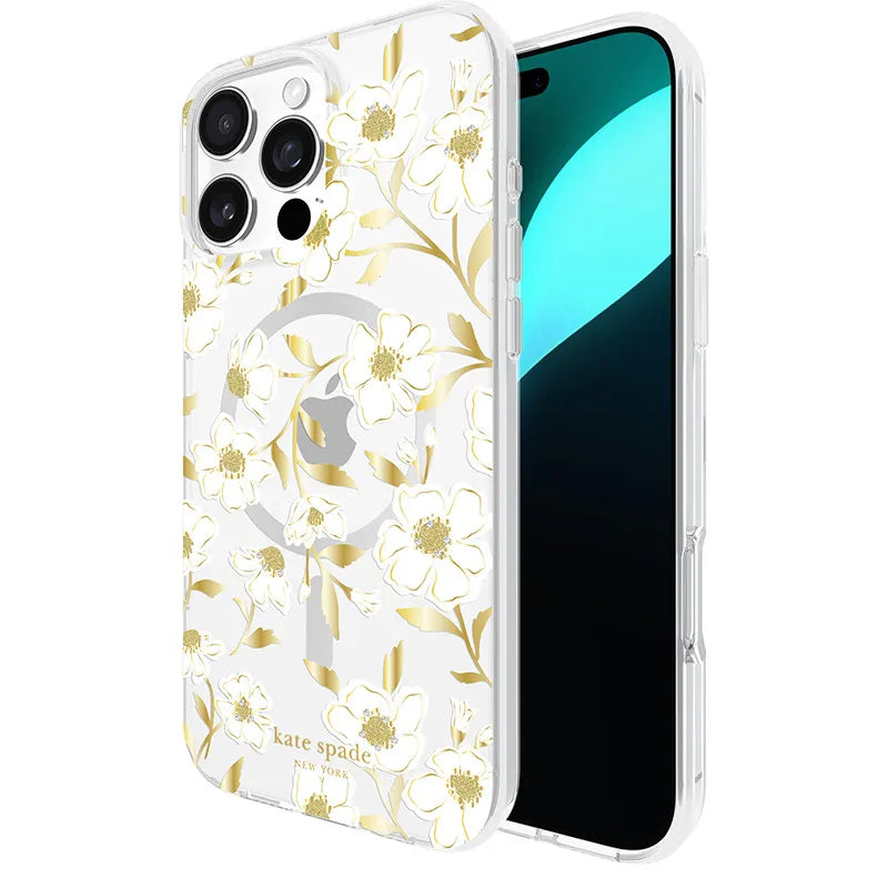 Kate Spade New York Protective Gems MagSafe – dėklas iPhone 16 Pro Max (Sunshine Floral)