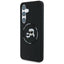 Karl Lagerfeld Silicone Double Heads And Circle MagSafe – dėklas Samsung Galaxy S25 (juodas)