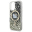 Hello Kitty Liquid Glitter Fever MagSafe – dėklas iPhone 16 (juodas/auksinis)