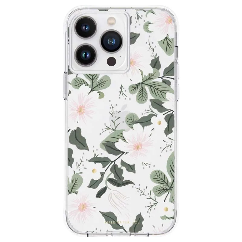 Rifle Paper Clear – dėklas, skirtas iPhone 14 Pro Max (Willow)
