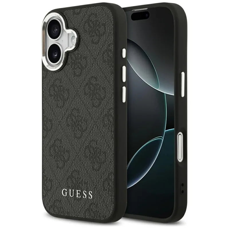 Guess 4G Classic Logo MagSafe – dėklas iPhone 17 (juodas)