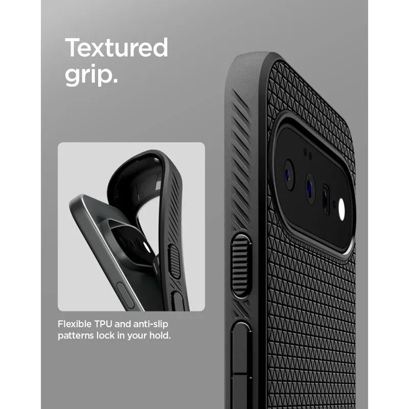 Spigen Liquid Air – dėklas Google Pixel 11 (matinė juoda)