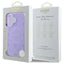 Guess Saffiano Peony Classic Logo MagSafe – dėklas iPhone 16 (violetinis)