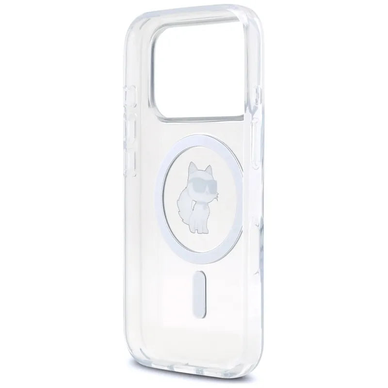 Karl Lagerfeld IML Choupette MagSafe – dėklas iPhone 17 Pro (skaidrus)