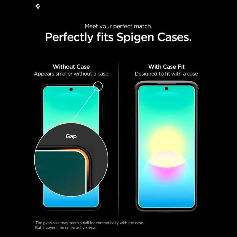 Spigen GLAS.TR EZ Fit Pro 2-Pack – grūdintas stiklas, skirtas Samsung Galaxy A27 5G (2 vnt.)