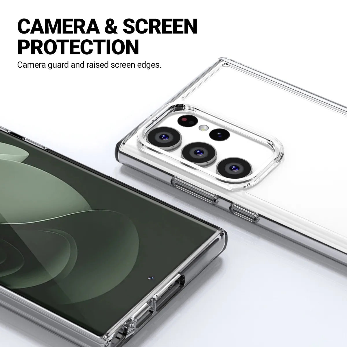 Crong Crystal Shield Cover – dėklas Samsung Galaxy S23 Ultra (skaidrus)