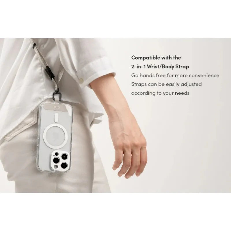 Moshi iGlaze MagSafe – dėklas iPhone 16 Pro Max (Luna Silver)