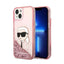 Karl Lagerfeld Liquid Glitter NFT Karl's Head – dėklas iPhone 14 Plus (rožinis)