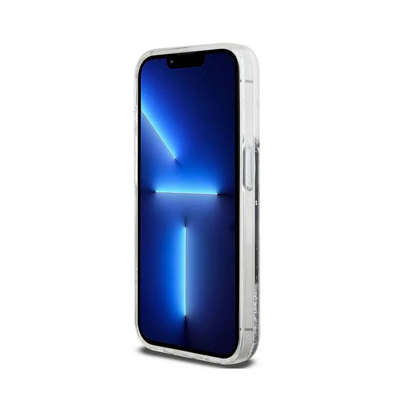 DKNY Liquid Glitter Big Logo – dėklas iPhone 15 Pro (juodas)