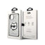 Karl Lagerfeld NFT Glitter Choupette Patch – dėklas iPhone 14 Plus (sidabrinis)