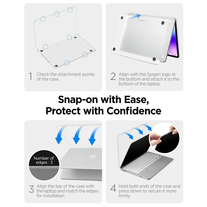 Spigen AirSkin – MacBook Neo dėklas (Frost Citrus)
