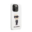 Karl Lagerfeld Silicone NFT Ikonik – dėklas iPhone 14 Pro telefonui (baltas)