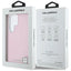 Karl Lagerfeld Saffiano Full Wrapped Elongated Metal Logo MagSafe – dėklas Samsung Galaxy S25 Ultra telefonui (rožinis)
