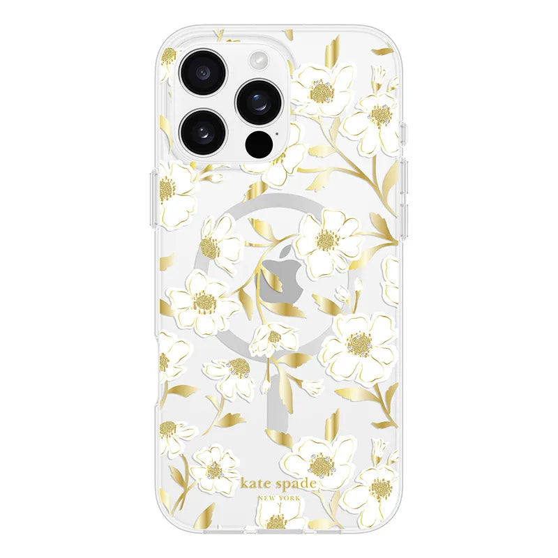 Kate Spade New York Protective Gems MagSafe – dėklas iPhone 16 Pro Max (Sunshine Floral)