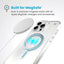 Speck Presidio Perfect-Clear MagSafe - iPhone 16 Pro Max dėklas (Skaidrus / Chromuota apdaila / Serene Silver)