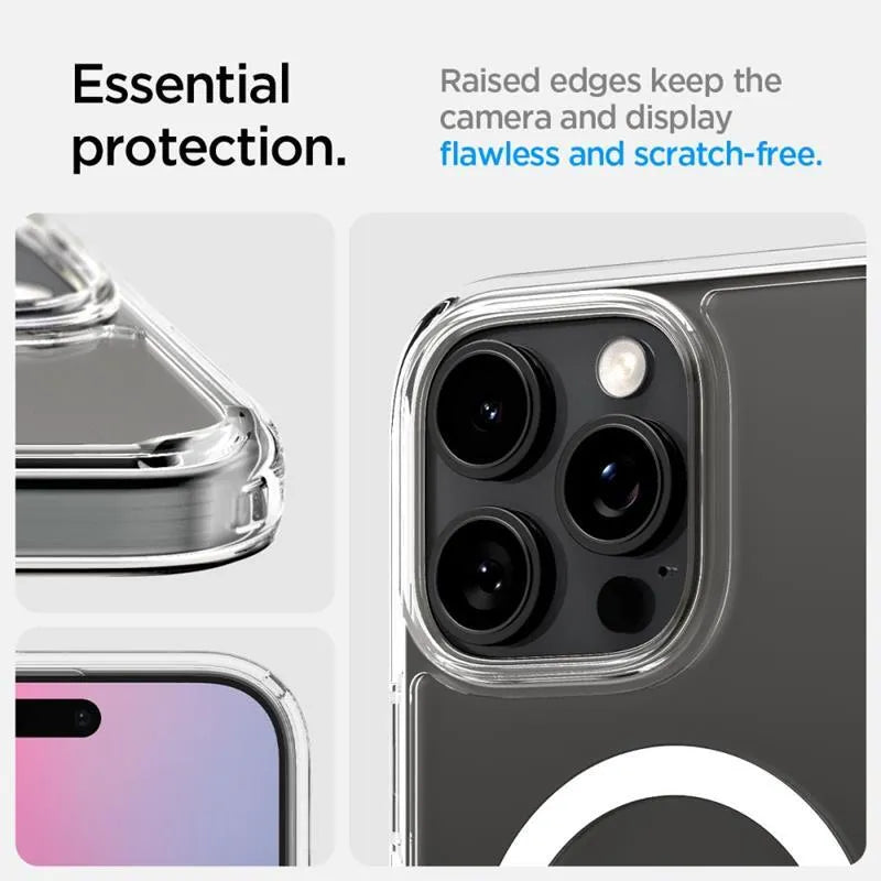 Spigen Ultra Hybrid T Mag MagSafe – dėklas iPhone 16 Pro Max (baltas)