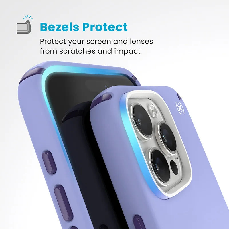 Speck Presidio2 Pro ClickLock & MagSafe – iPhone 16 Pro Max dėklas (Future Lavender / Cassis Purple / White)