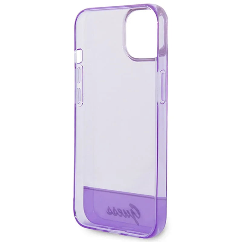 Guess Translucent – dėklas iPhone 14 Plus (violetinis)