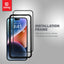 Crong antibakterinis 3D Armor Glass – 9H grūdintas stiklas visam iPhone 14 Pro ekranui + montavimo rėmelis