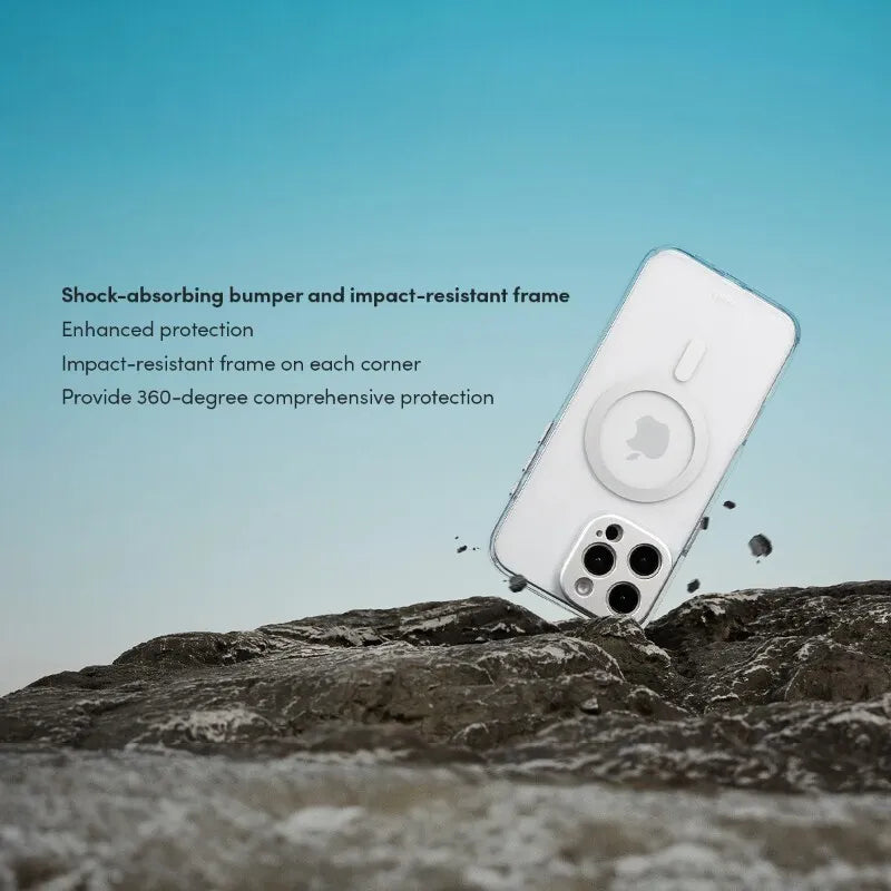 Moshi iGlaze MagSafe – dėklas iPhone 16 Pro Max (Luna Silver)