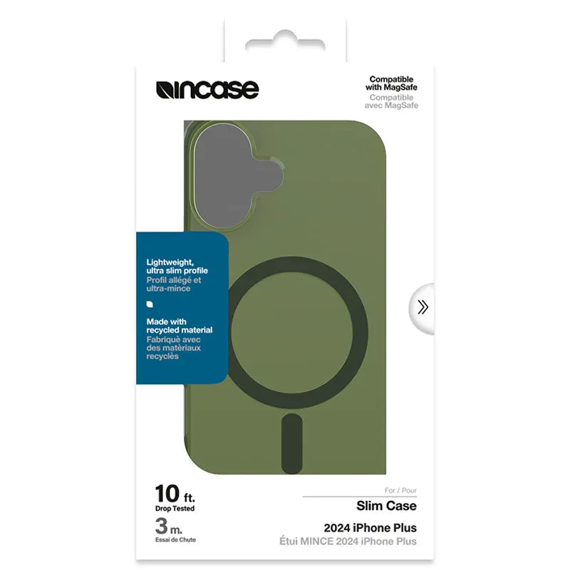 Incase Slim Case MagSafe - Dėklas iPhone 16 Plus (Highland Green)