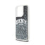DKNY Liquid Glitter Big Logo – dėklas iPhone 15 Pro (juodas)
