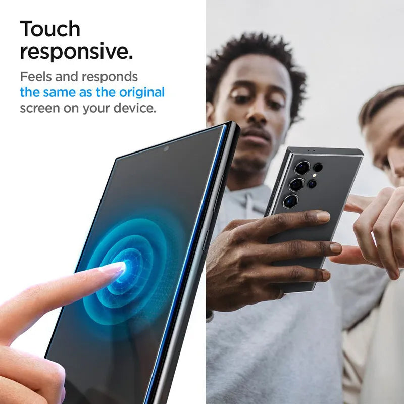Spigen GLAS.TR EZ FIT 2 pakuotė – grūdintas stiklas, skirtas Samsung Galaxy S24 Ultra (2 vienetai)