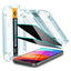 Spigen GLAS.TR EZ FIT Privacy 2-Pack – grūdintas stiklas su privatumo filtru, skirtas iPhone 15 / 16, 2 vnt.