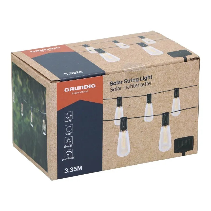 Grundig – saulės energija maitinamos LED sodo lemputės 3,35 m