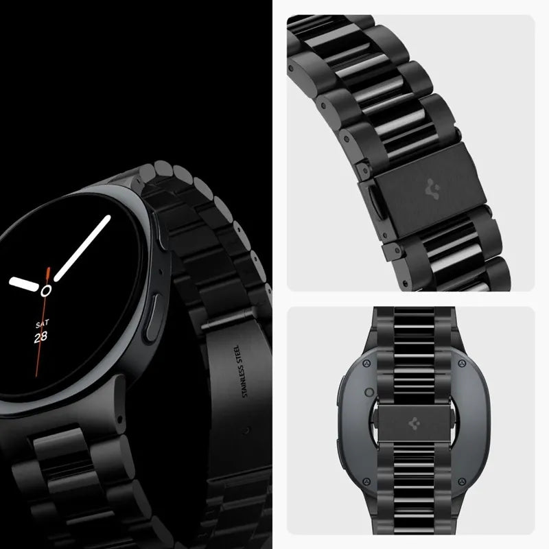 Spigen Modern Fit Band 316L - Apyrankė skirta Samsung Galaxy Watch 9 / 8 / 8 Classic 40 / 44 / 46 mm (Juoda)