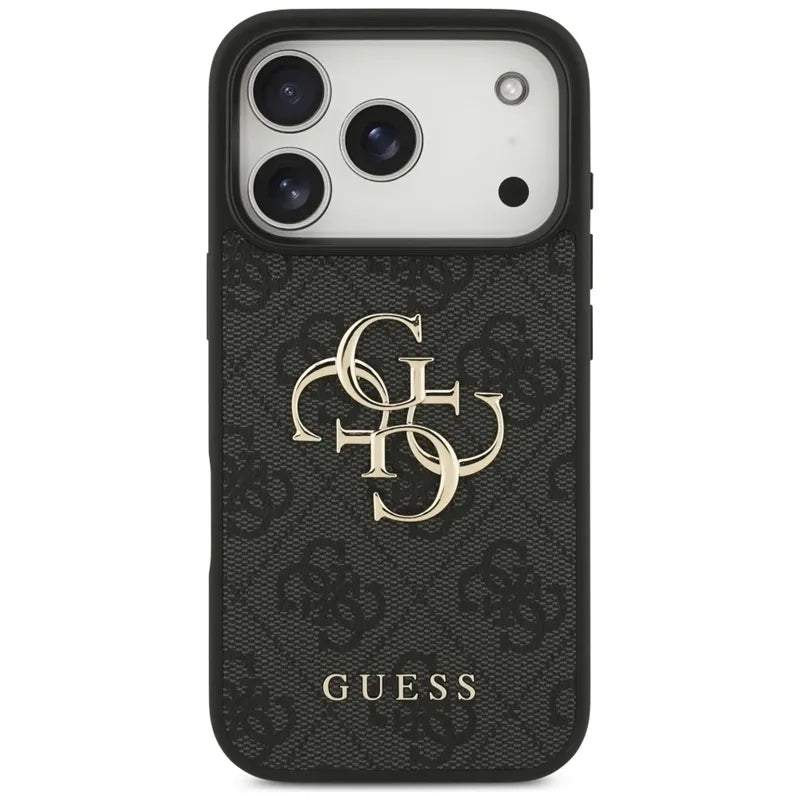 Guess 4G Big Logo – dėklas iPhone 17 Pro (juodas)