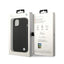 BMW Leather Hot Stamp – dėklas iPhone 14 Plus (juodas)