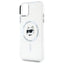 Karl Lagerfeld IML Metal Choupette Head MagSafe – Dėklas iPhone 11 (Baltas)