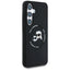 Karl Lagerfeld Silicone Double Heads And Circle MagSafe – dėklas Samsung Galaxy S25 (juodas)